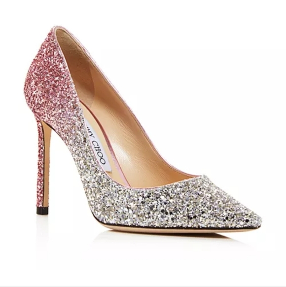 Jimmy Choo Shoes - Jimmy choo Romy glittery pumps